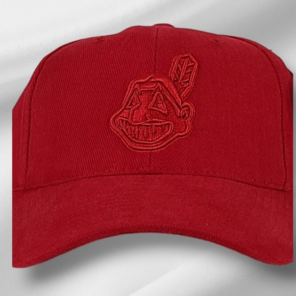 New Mens Vintage Cleveland Indians Snapback Cap Hat - Picture 2 of 5